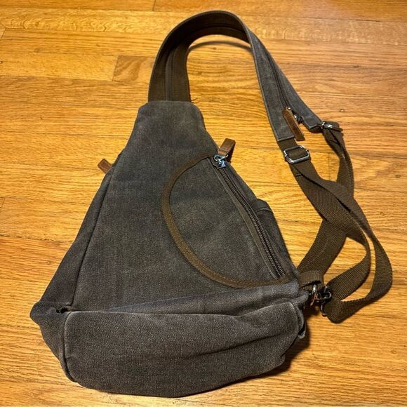 C2bN created to be noticed heavy canvas sling bag unisex - Picture 6 of 9